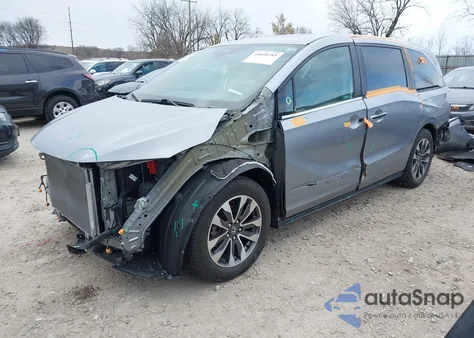 2022 Honda Odyssey Ex-L z USA, uszkodzony, nr VIN 5FNRL6H71NB028496